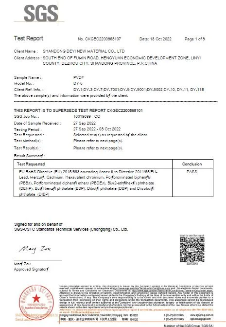 Polyvinylidene Fluoride / PVDF Rods Semi-Finished Fluoropolymer Products